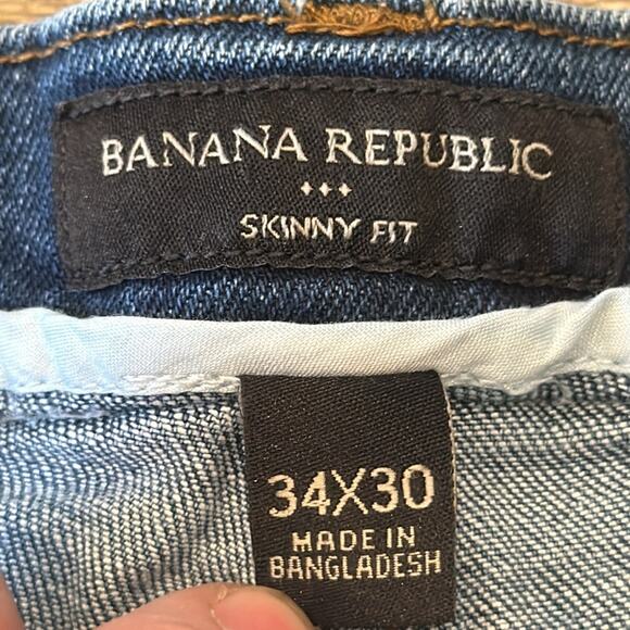 Banana Republic Factory Men's Skinny Fit Jean Medium Wash Size 34 - Picture 6 of 8